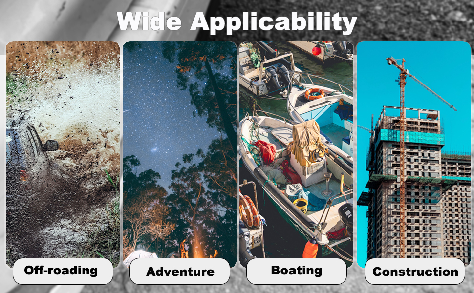 Amblee Synthetic Soft Shackle with Recovery Ring 1/2 in x