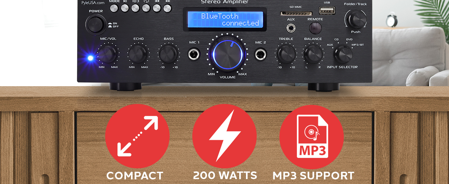 speaker amplifier home audio home stereo receiver with bluetooth am fm stereo receiver