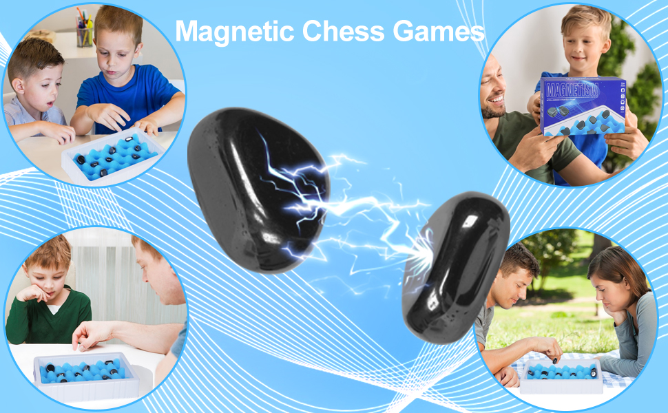 Portable Magnetic Battle Chess with Storage Bag