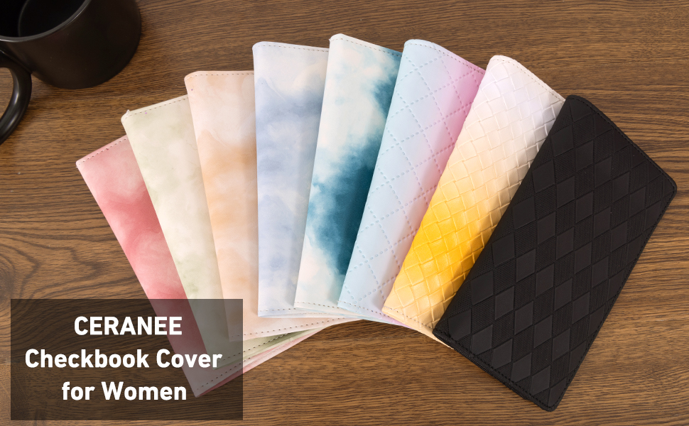 CERANEE Checkbook Cover for Women for Duplicate Checks