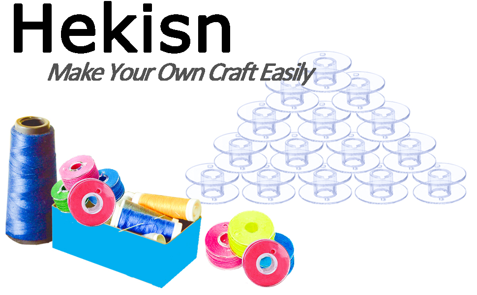Hekisn Sewing Machine and Embroidery Bobbins, SA156 Bobbins