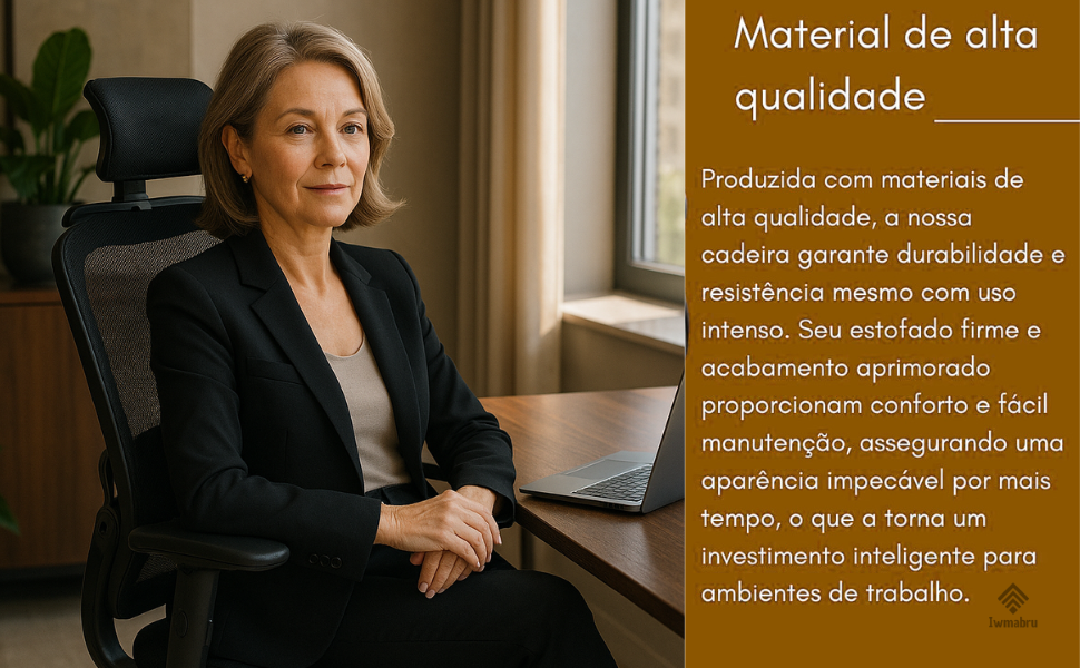 Cadeira de Escritório Ergonômica Giratória