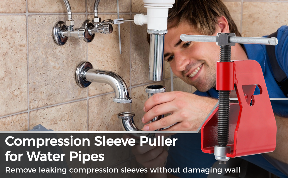 Homaisson Compression Sleeve Puller for Pipes, Ferrule and