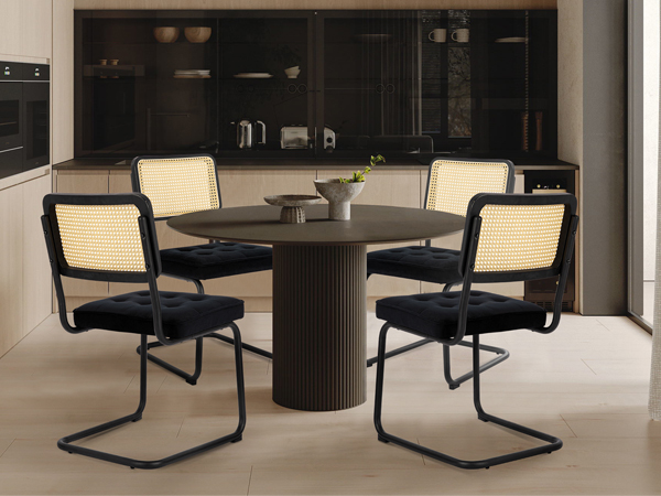 ★ SISANDI MIES CLASSIC midnight black 1★ Amazon.com - COLAMY Mid Century Modern Dining Chairs Set of