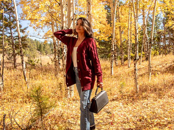 cable knit cardigan sweaters for women