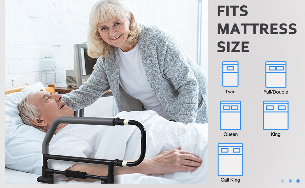 Sangohe Heavy Duty Bed Rail for Senior & Elderly And People