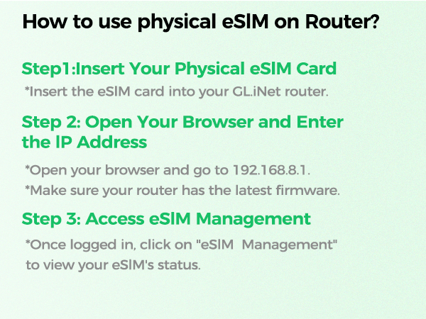How to use EIOTCLUB eSIM card on router