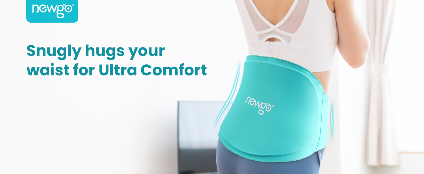 NEWGO Ice Pack for Low Back Pain Relief, Gel Cold Compress