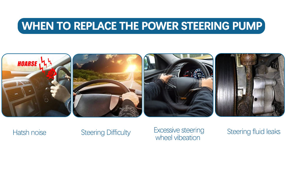 PACEWALKER 2069989 Power Steering Pump Compatible With