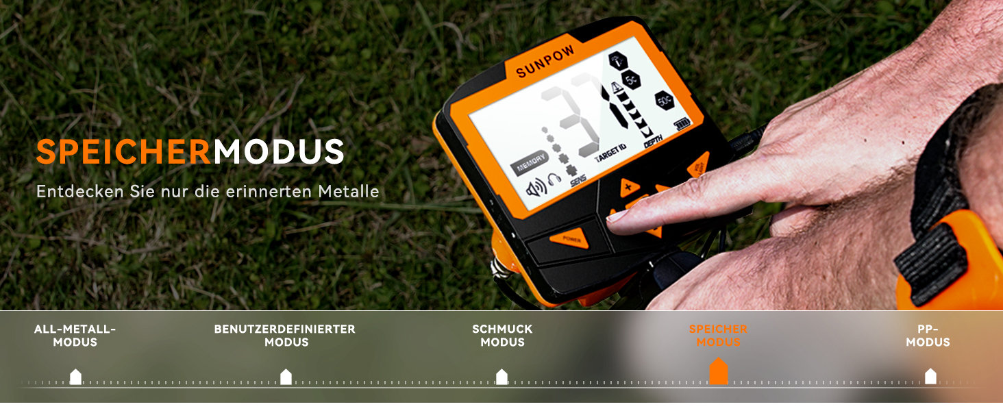 SUNPOW Metalldetektor Set für Erwachsene & Kinder, Multifunktionaler