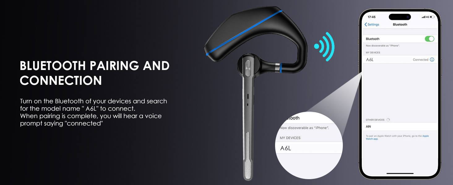 BLUETOOTH PAIRING AND CONNECTION