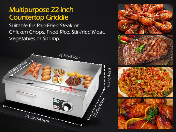 Commercial Electric Griddle 