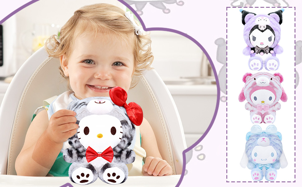 NGCJZF Kawaii Kitty Plush Toys, 8.66 inch Cute Cartoon Kitty Tiger Plushie, Soft