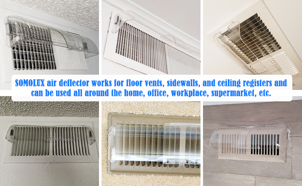 SOMOLUX Air Vent Deflectors Registers for Home