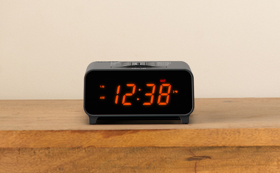 iTOMA Small Digital Alarm Clocks, Dual Alarms with 4 Alarm Week Modes