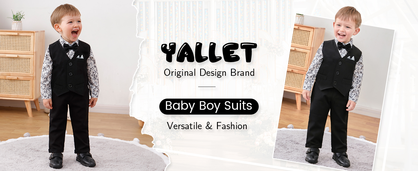 black BABY BOY SUIT
