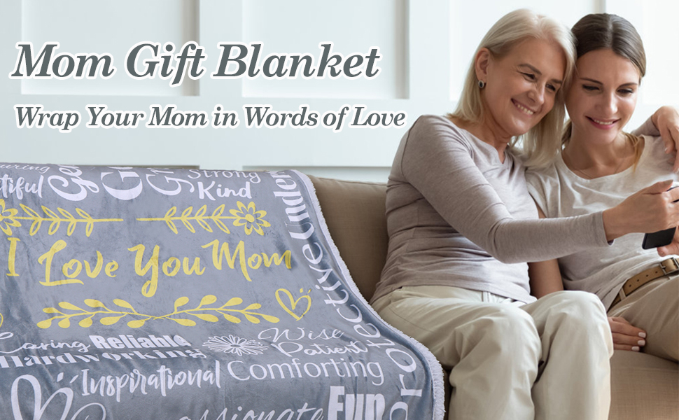 mami home I Love You Mom Blanket Meaningful Mom Blanket