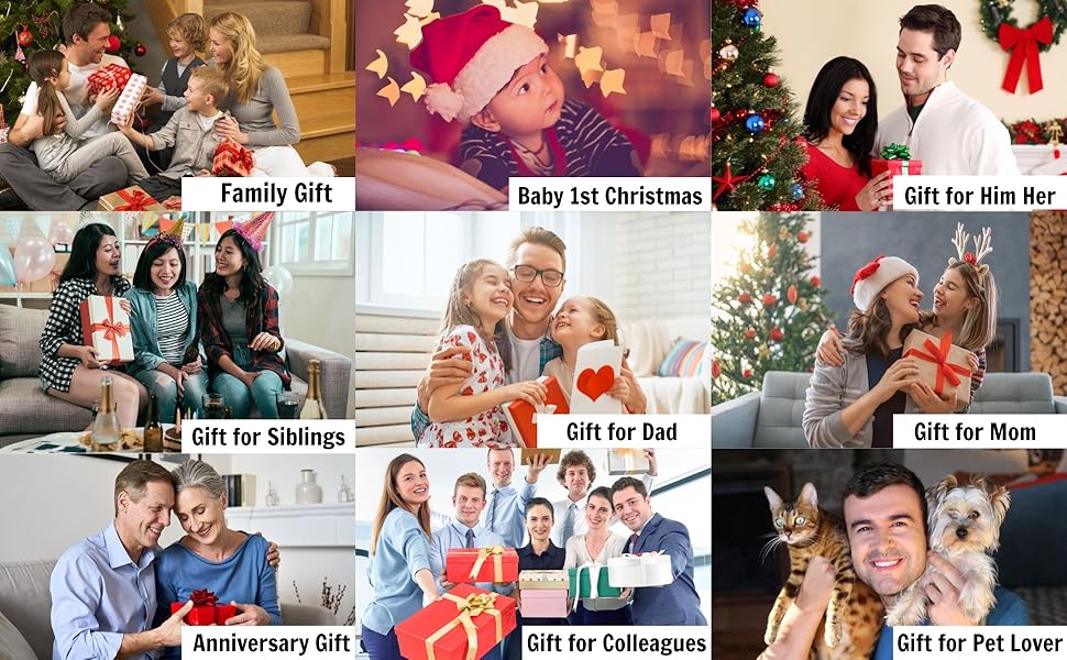 Ornament Gift for family baby couple dad mom sibling colleagues