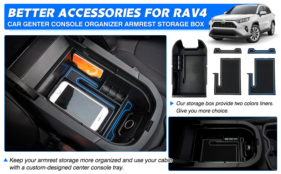 Powerty Compatible with Center Console Organizer Toyota