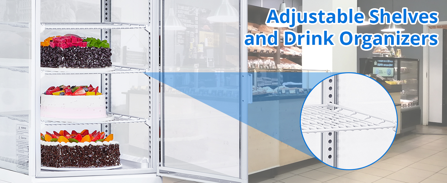 GARVEE Commercial Display Refrigerator - Interior View