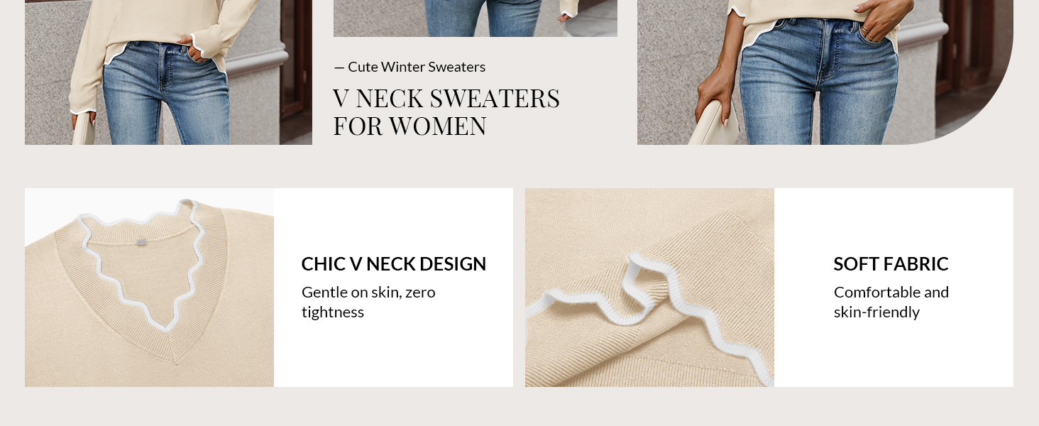 v neck sweaters for women