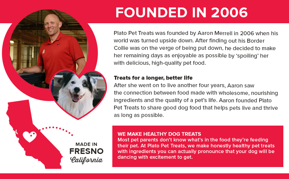 Plato pet treats dog food topper - air-dried with collagen to super skin and coat health