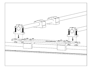 Install the guide linear rod
