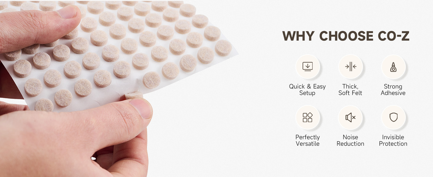 felt cabinet door bumpers