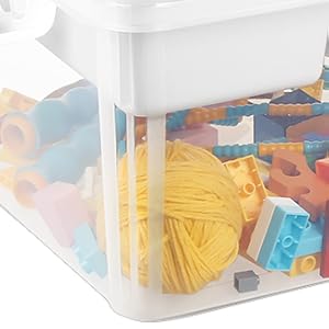 clear plastic storage box