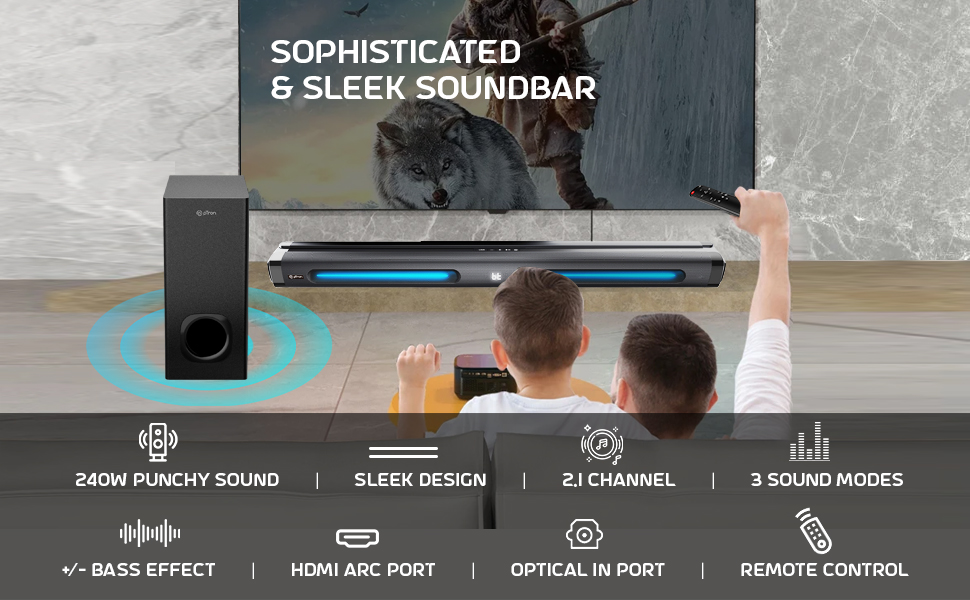 240W soundbar home theatre