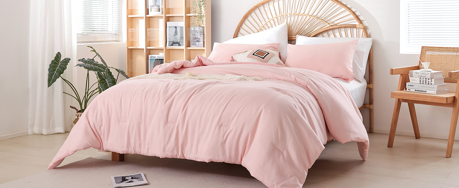 pink comforter set