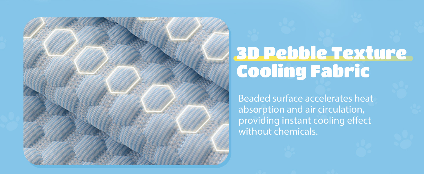 3D Pebble Texture Cooling Fabric