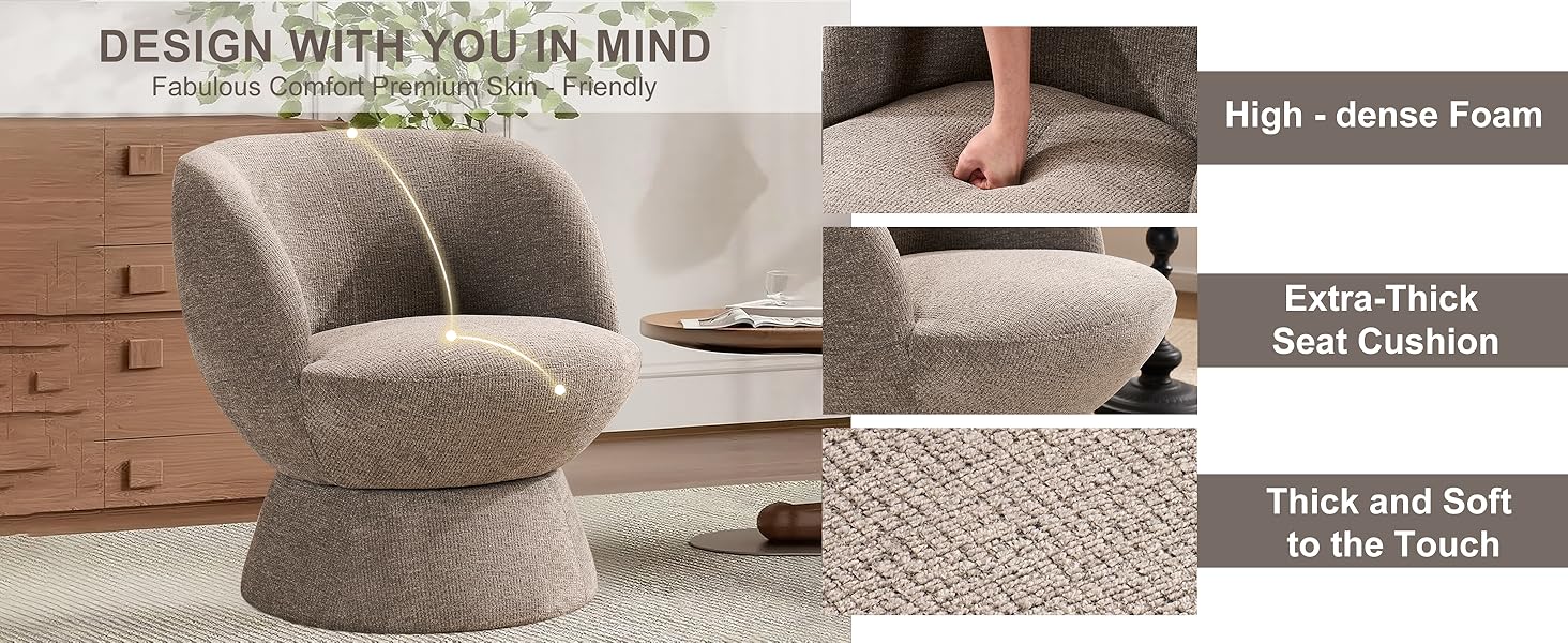 velvet swivel chair