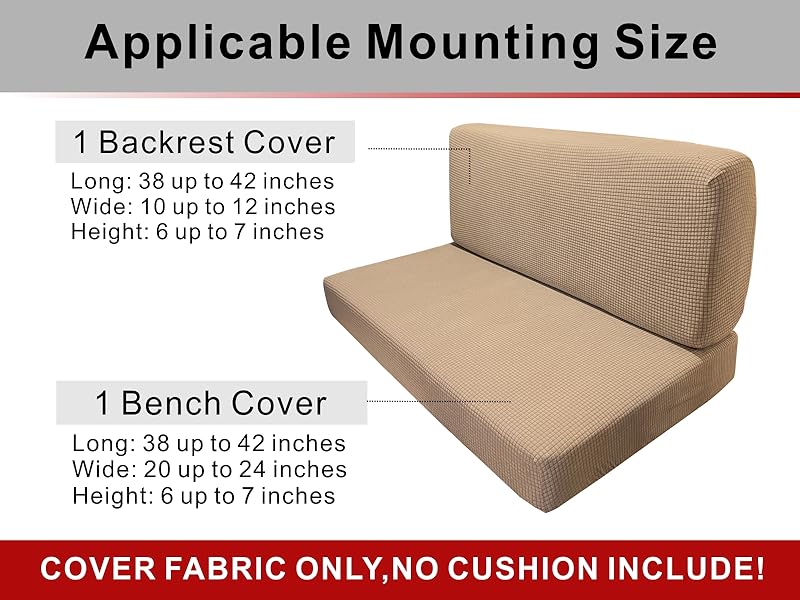 Dulepax RV Cushion Covers, Replacement Camper Cushions Cover
