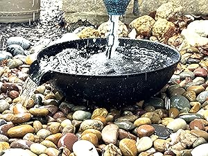 U-nitt Rain Chain Anchoring Basin Bowl 972FBLK-V2