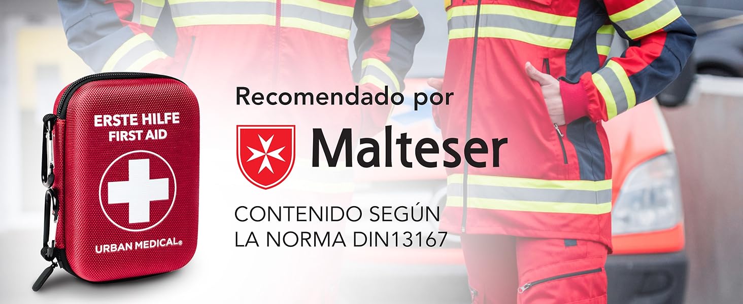 Malteser Botiquín de primeros auxiliosoutdoor maletin militar bolsa montaña trekking portatil