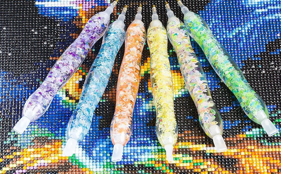 Resin Diamond Painting Pen, Diamond Art Pen, Glow in The Dark Handmade Diamond Dot