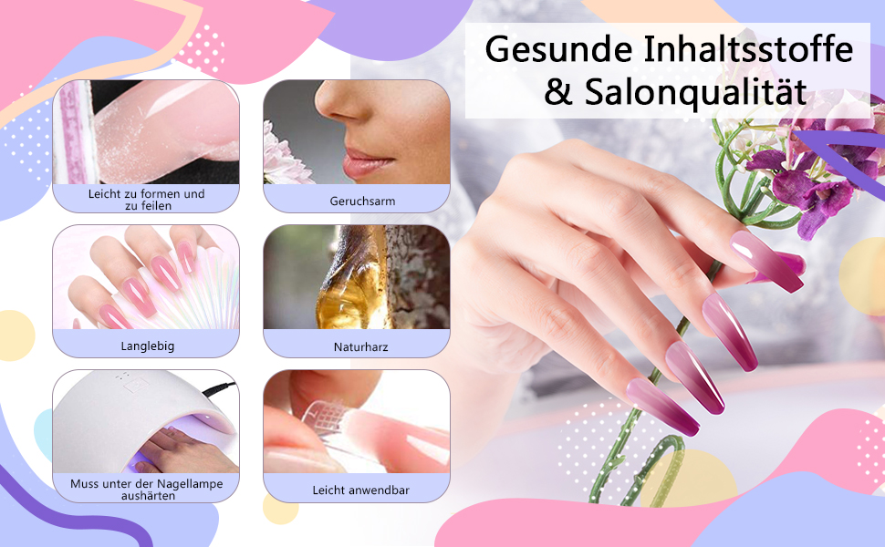 nagelset gelnagel nagelgel acrylgel selber machen