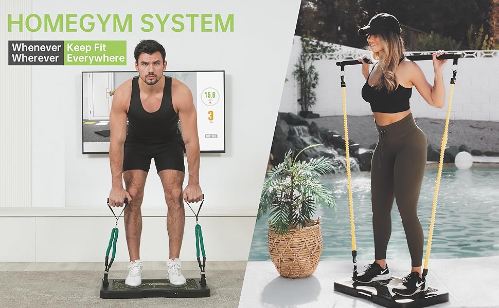 portable smart full body workout system