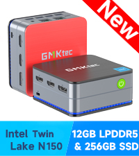 ⭕️ GMKtec NucBox G2 Plus N150 12GB 512GB GMK NucBox G2 Plus is another 3.4 inch Intel N150 mini PC
