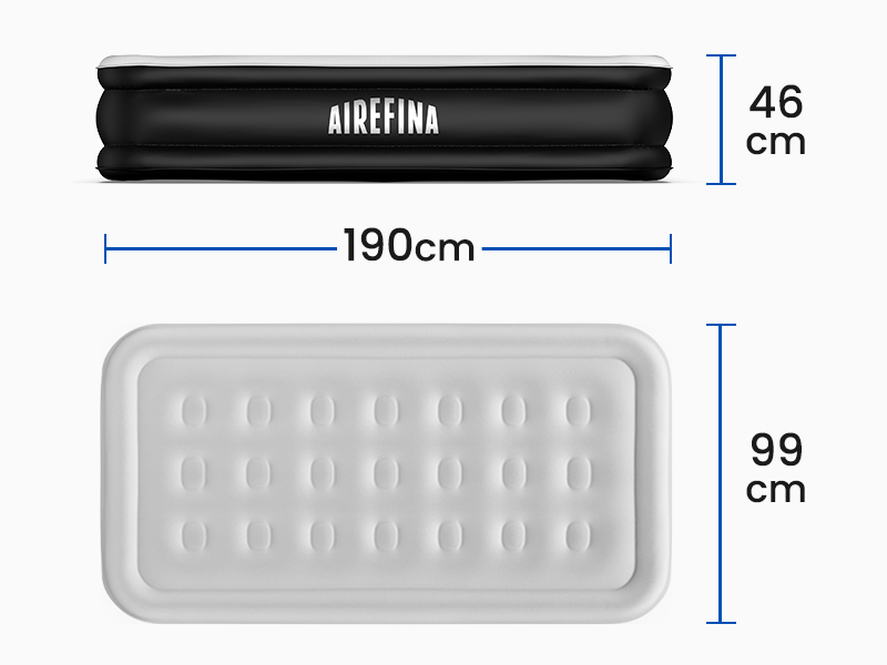 Airefina Single Size Air Mattress with Builtin Electric Pump
