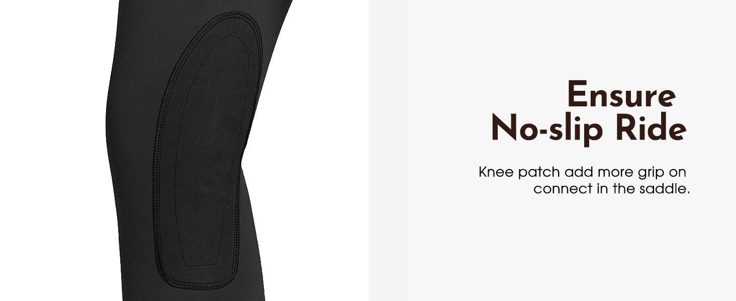 riding tights knee patch