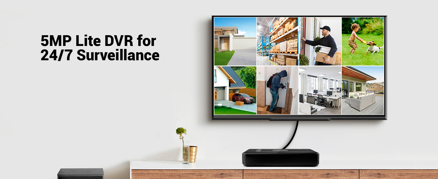 dvr for security camera  dvr fuers security camera system   8CH CCTV DVR Recorder with AI Human