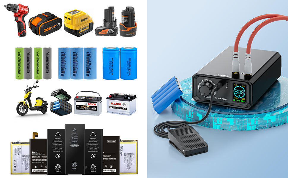 バッテリー溶接機とiPhoneバッテリー Qianli-ミニポータブルスポット溶接機,iphone 11-14pro max用