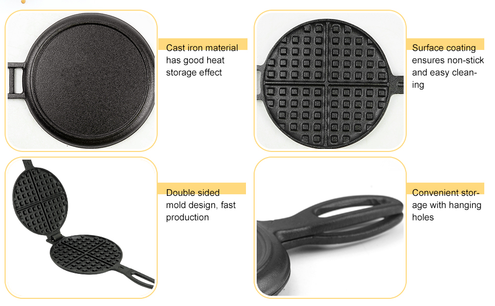 cast iron waffle iron