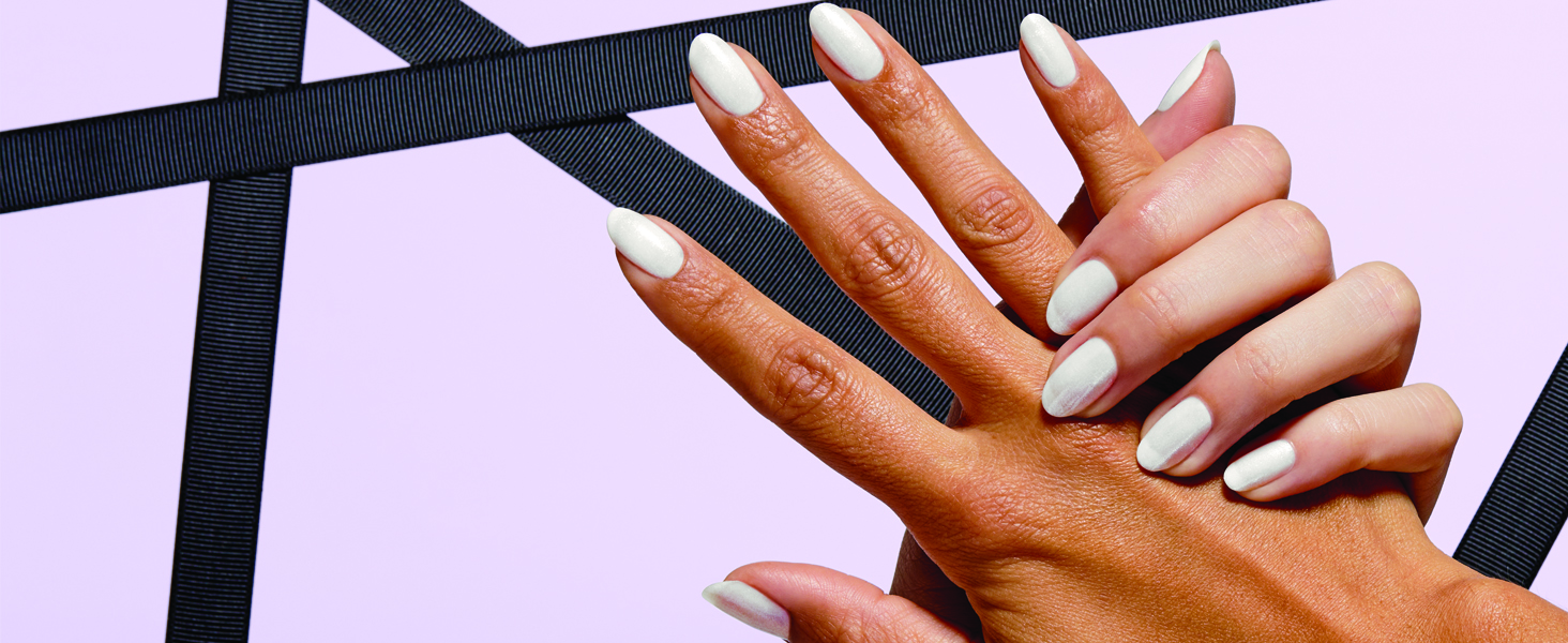 OPI GelColor, Opaque Shimmer Finish White Gel Nail Polish, Up to 3 Weeks of Wear OPI GelColor, Opaque Shimmer Finish White Gel Nail Polish, Up to 3 Weeks of Wear