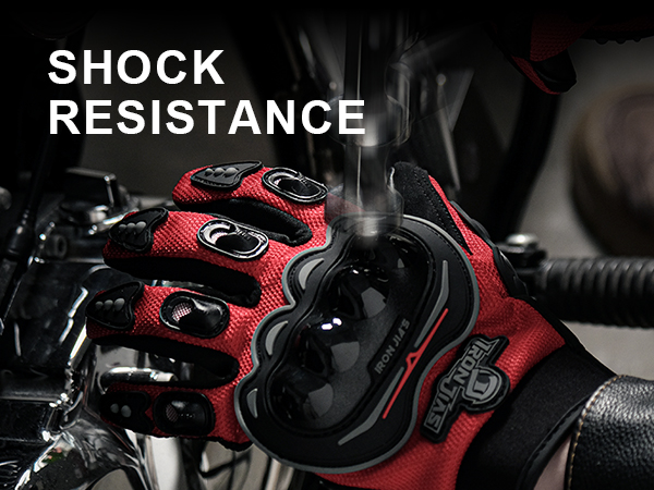 Amazon.com: IRON JIA'S Motorcycle Gloves Motorbike Red Short
