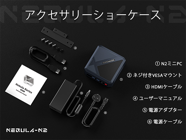 Amazon.co.jp: ORIGIMAGIC N2 ミニPC Ryzen 5 6600H 6コア/12スレッド