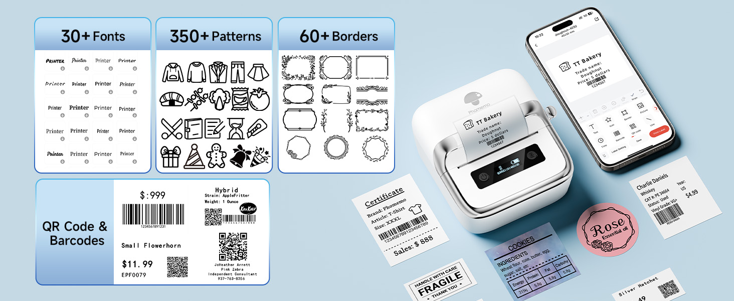 barcode printer address label printer label maker machine