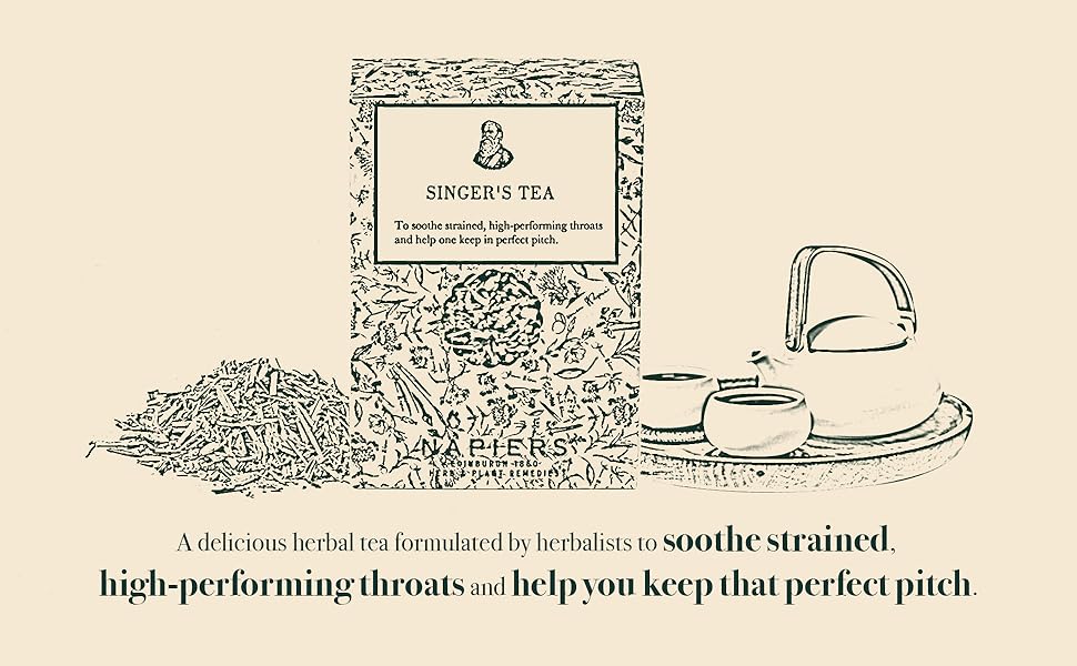 Napiers Singer's Tea Loose Leaf Tea Herbal Blend for Soothing and